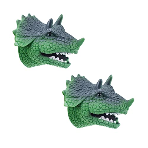 UPKOCH 2 STK Dinosaurier-handpuppe Handpuppe Für Rollenspiel Handpuppe Green von UPKOCH