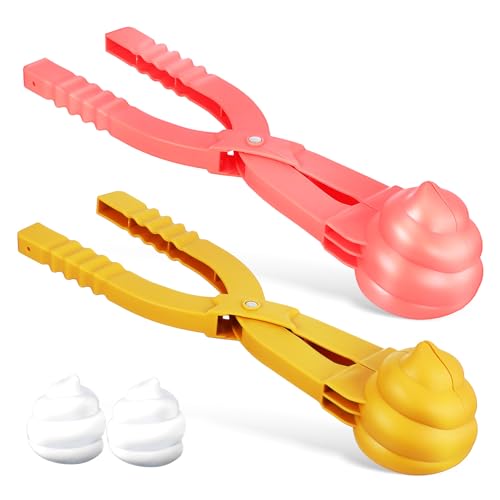 UPKOCH 2 STK Luftschlitten Schneebälle Schneemaschinenspielzeug Schnee-Kit Schneeclip Schneekugeln schneeballmaschinen schneeballzange Schneeballmaschine Schneeball-Set Plastik von UPKOCH