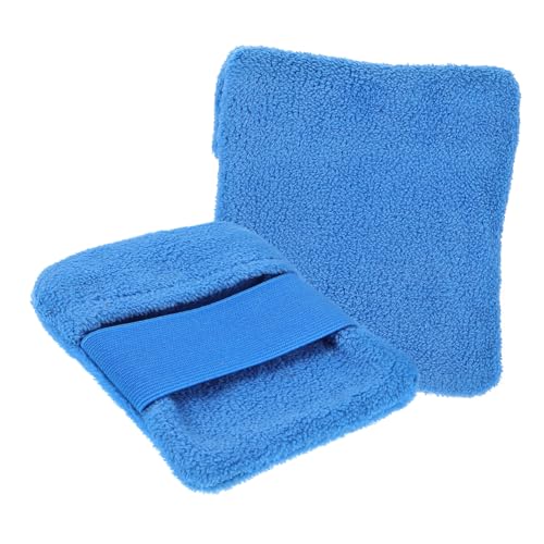 UPKOCH 2 STK Sandpulverbeutel Sand Abwischbare Handschuhe Strandsandreiniger Sandentferner Strandsandhandschuh Strand Essentials Für Den Urlaub Sandentfernungshandschuh Blue Korallenvlies von UPKOCH