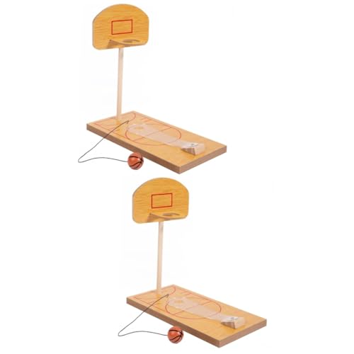 UPKOCH 2 Sätze Desktop-Basketballspielzeug Spielzeuge Entwässerungskorb kinderspielzeug Basketballspielspielzeug Tischbasketball für Kinder Tischspiel Puzzle Basketballkorb Reisen Plastik von UPKOCH