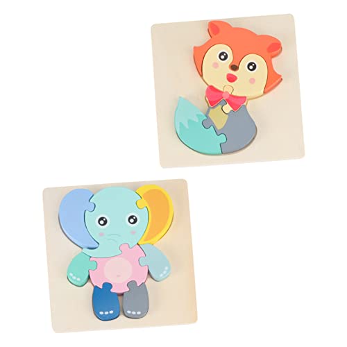 UPKOCH 2 Sätze Holzpuzzle Tiermotiv Lernspielzeug aus Ökologischem Holz Dickes Steckpuzzle mit Fuchs und Elefant Fördert Farberkennung Koordination und Vorstellungskraft für Kleinkinder UPKOCH 2 Sätze Holzpuzzle Tiermotiv Lernspielzeug aus Ökologischem Holz Dickes Steckpuzzle mit Fuchs und Elefant Fördert Farberkennung Koordination und Vorstellungskraft für Kleinkinder von UPKOCH