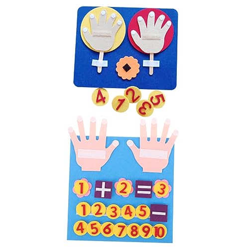 UPKOCH 2 Sätze Pädagogisches Filzspielzeug Zahlen Lernen Mathe Fingerzählspiel Frühförderung Vorschule Montessori für Kleinkinder Hand Auge Koordination UPKOCH 2 Sätze Pädagogisches Filzspielzeug Zahlen Lernen Mathe Fingerzählspiel Frühförderung Vorschule Montessori für Kleinkinder Hand Auge Koordination von UPKOCH