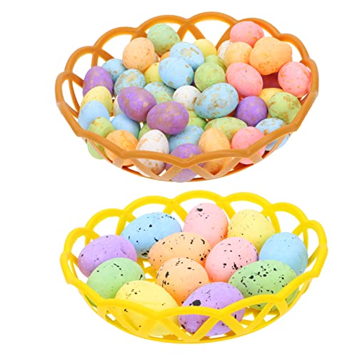 UPKOCH Ostern Sets 2 Sets Von Kinder Ostern Spielzeug Dekorative Eier Requisiten Ostern Simulation Eier Gefälschte Eier von UPKOCH