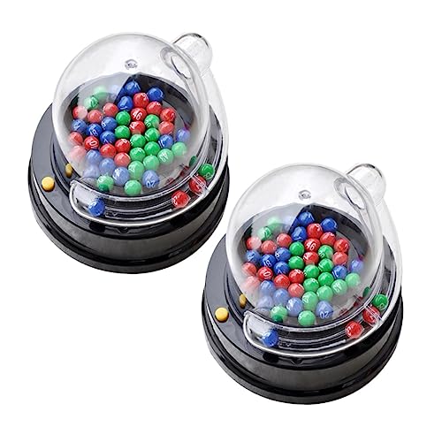 UPKOCH 2 Satz Lotteriemaschine Desktop-Spielzeug Bingo-Lotto-Spielzeug Mini-Spielautomat Party Gadgets Party Accessoires elektrische lottomaschine elektrische Jackpot-Maschine pp-Material von UPKOCH