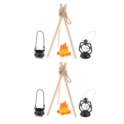 UPKOCH 2 Set vorgetäuschtes Lagerfeuer-Set, Mini-Fake-Feuer-Modell, Miniatur-Lagerfeuer, DIY-Terrarium, Basteln, Weihnachten, Puppenhaus, Camping-Zubehör UPKOCH 2 Set vorgetäuschtes Lagerfeuer-Set, Mini-Fake-Feuer-Modell, Miniatur-Lagerfeuer, DIY-Terrarium, Basteln, Weihnachten, Puppenhaus, Camping-Zubehör von UPKOCH