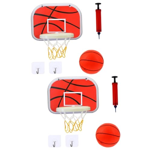 UPKOCH 2 Sets Kinder Basketballständer Basketball Set Indoor Basketballkorb Wandmontierter Basketballkorb Kinder Basketballkorb Basketball Für Kinder Spielzeug Kinder Basketball von UPKOCH