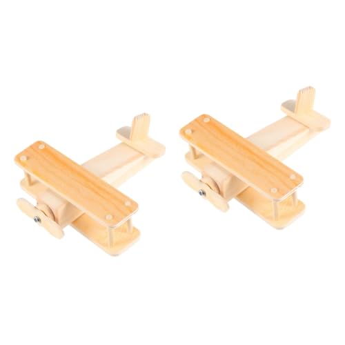 UPKOCH 2 Sets Massivholz Spleißspielzeug Handgefertigte Puzzles Spielzeug Holzpuzzles Spielzeug Holzmontagespielzeug Handgefertigtes Handwerk Dekor Holzdekoration von UPKOCH