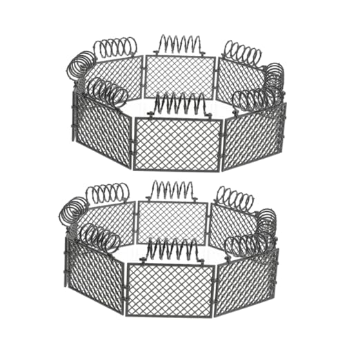 UPKOCH 2 Sets Spielzeugzaun Aus Abs-Kunststoff Für Nutztiere, Miniatur-sicherheitsgeländer Für Bauklötze, Kunststoffzaun Für DIY-kriegsszene von UPKOCH