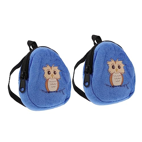 UPKOCH 2 Stück 18 Zubehör-Rucksack für Puppen Rucksack für Babypuppen Mini-Tragetaschen Puppenzubehör Rucksack Mini Puppenrucksack Handtasche Babypuppentasche Zubehör für Babypuppen Blue von UPKOCH