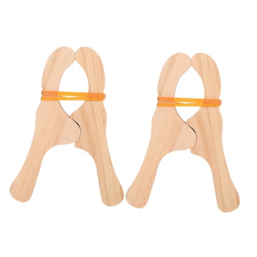 UPKOCH 2 Stück Anti-rutsch-holzklammern Für Kinder, Spielklammern Aus Holz, Fort-gebäudeklammern, Fort-gebäudeklammern Für Kinder, Holzspielklammern, Decken-fortklammern von UPKOCH