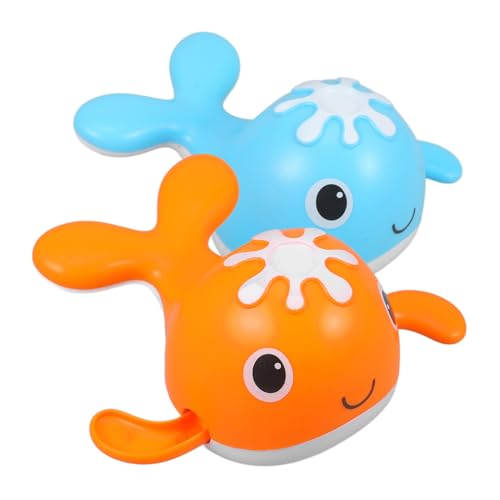 UPKOCH 2 Stück Badespielzeug Für Babys Schwimmendes Uhrwerkspielzeug Duschspielzeug Kreatives Cartoon-badespielzeug Fun Badspielzeug Badefroschspielzeug Badewanne Uhrwerk von UPKOCH