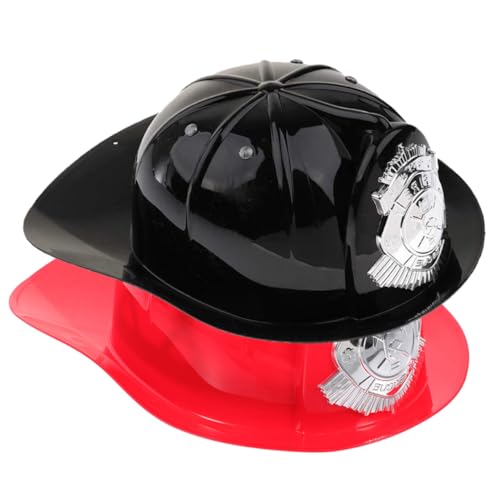 UPKOCH 2 Stück Feuerwehrmannhut Feuerwehrleute Cosplay-Hüte für Helm des Feuerwehrchefs Partyhut kinderhelme jethelm Party-Cosplay-Feuerwehrhüte Feuerwehrhelm Plastik von UPKOCH