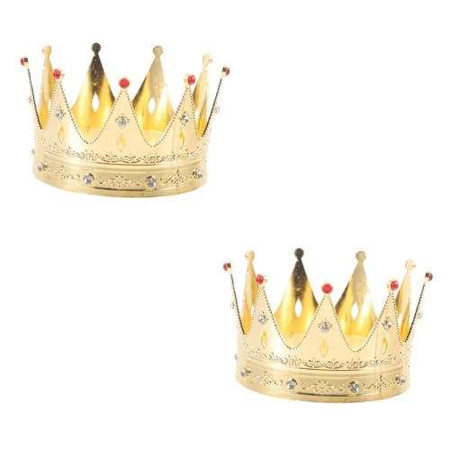 UPKOCH 2 Stück Geburtstagskrone Stirnband Kopfschmuck Prinzessin Krone Kinder Haarkrone Spielzeug Prinz König Krone Kronen Für Kinder Krone Für Kinder Mädchen Outfit Mädchen Kleinkind von UPKOCH