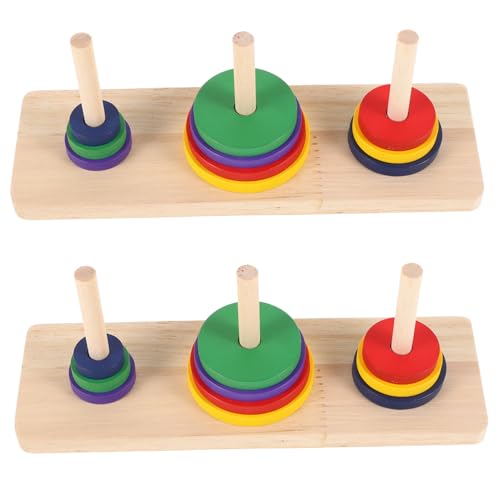 UPKOCH 2 Stück Lu Ban Puzzle Ball Spielzeug Holz Gehirn Puzzle Entsperren Puzzle Brettspiel Holz von UPKOCH