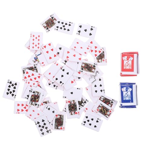 UPKOCH 2 Stück Maßstab Kreative Pokerkarten mit Klaren Mustern Robustes Material für Brettspiele Puppenhaus Dekoration Freizeit für Erwachsene Büro Bar UPKOCH 2 Stück Maßstab Kreative Pokerkarten mit Klaren Mustern Robustes Material für Brettspiele Puppenhaus Dekoration Freizeit für Erwachsene Büro Bar von UPKOCH