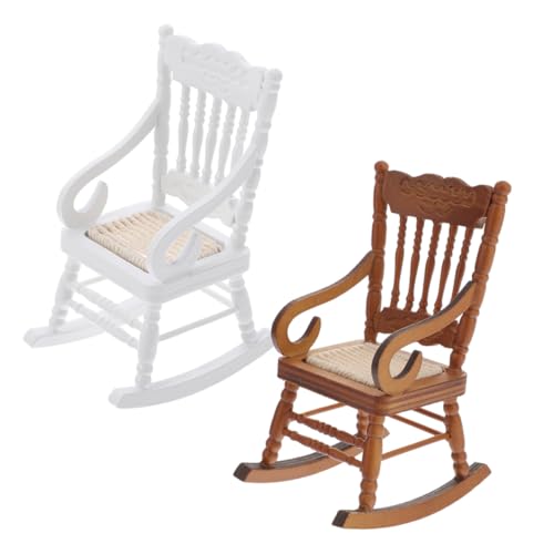 UPKOCH 2stücke Miniatur-puppenhaus-schaukelstuhl Aus Holz Maßstab Für Puppenhaus Und Weihnachtsdekor Detailliertes Vintage-Design Handgefertigt UPKOCH 2stücke Miniatur-puppenhaus-schaukelstuhl Aus Holz Maßstab Für Puppenhaus Und Weihnachtsdekor Detailliertes Vintage-Design Handgefertigt von UPKOCH