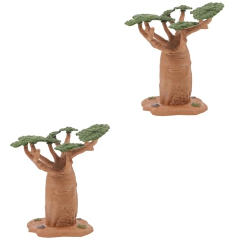 UPKOCH 2 Stück Miniatur Baum Modell Miniatur Modell Bäume Miniatur Kunstbaum Mini Modell Bäume Miniatur Szene Baum Zubehör Simulations Baum Modell Baum Modell Verzierung Mikro von UPKOCH