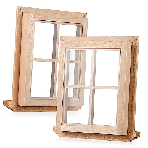 UPKOCH Miniatur Fensterrahmen Modelle Fensterornamente Für Puppenhaus öbel Dekoration Ideal Für Miniatur Modelle Und Spielzeuggestaltung von UPKOCH