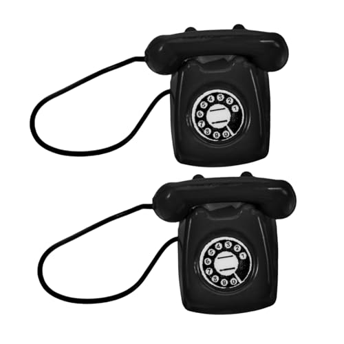 UPKOCH 2 Stück Miniatur Retro Telefon aus Metalllegierung Ästhetisches Vintage Modell für Puppenhaus Dekoration Detailreiche Miniatur Szene Accessoires für Sammler und Bastler UPKOCH 2 Stück Miniatur Retro Telefon aus Metalllegierung Ästhetisches Vintage Modell für Puppenhaus Dekoration Detailreiche Miniatur Szene Accessoires für Sammler und Bastler von UPKOCH