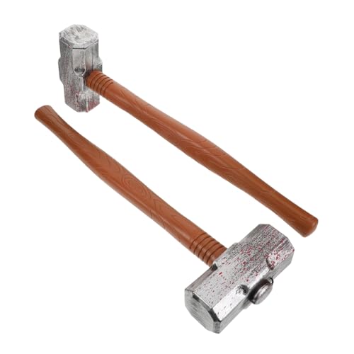 UPKOCH 2 Stück Realistisches Halloween Detailgetreues Kunststoff Mallet Prop in Antikem Kupferton mit Blutigem Aussehen Sichere für Kostüm Rollenspiele bei Party und Theater UPKOCH 2 Stück Realistisches Halloween Detailgetreues Kunststoff Mallet Prop in Antikem Kupferton mit Blutigem Aussehen Sichere für Kostüm Rollenspiele bei Party und Theater von UPKOCH