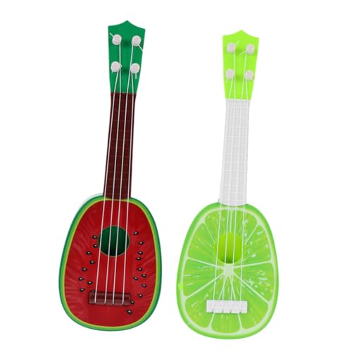 UPKOCH 2 Stück Saiten Musikspielzeug Gitarre Kinderspielzeug Mini Mini Gitarre Musikspielzeug Instrumente Gitarren Gitarrenspielzeug Musikgitarrenspielzeug Instrumentenspielzeug Mini von UPKOCH