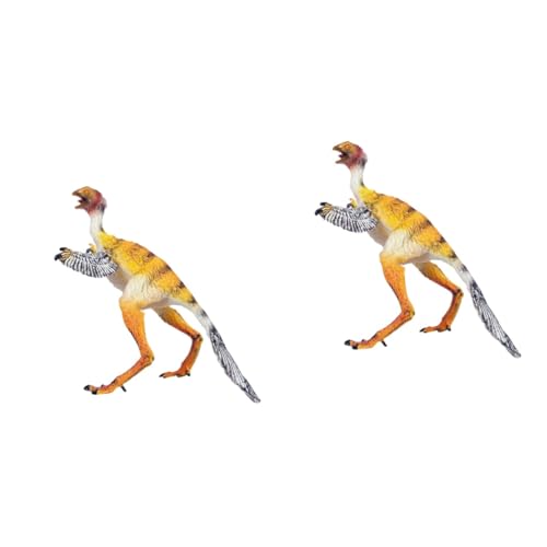 UPKOCH 2 Stück Sinosauropteryx Spielzeugfigur Mini Sinosauropteryx Statue Spielzeug Sinosauropteryx Modell Simulation Sinosauropteryx Lebensechte Dinosaurierfiguren Spielzeug von UPKOCH