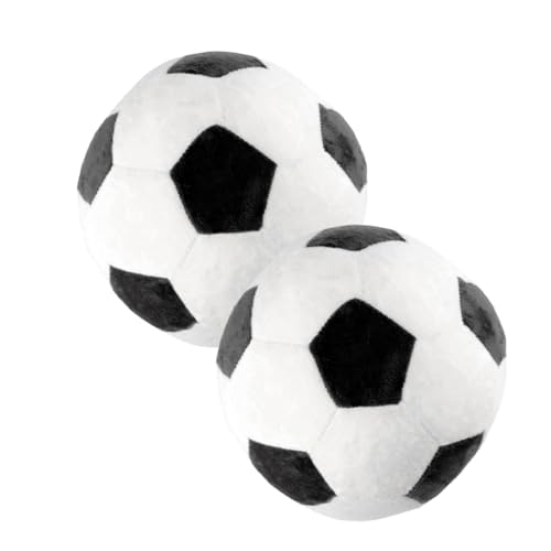 UPKOCH 2 Stück Sport-plüschspielzeug, Ball, Plüschtier, Flauschiger Fußball, Plüschball, Wurfkissen, Weiches Plüschballkissen, Plüsch-fußballspielzeug, Fußball-plüsch-sportball von UPKOCH