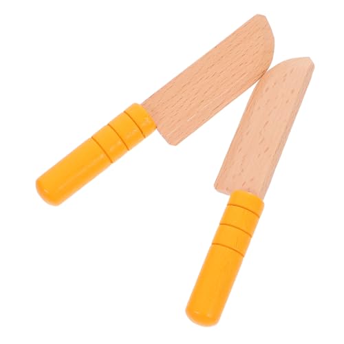 UPKOCH 2 Stück Teiliges Holzschneide Sicherer Kindgerechter Küchen Cutter mit Abgerundeten Kanten Optik für Ab Jahren zum Kochen Lernen und Feinmotorik Fördern UPKOCH 2 Stück Teiliges Holzschneide Sicherer Kindgerechter Küchen Cutter mit Abgerundeten Kanten Optik für Ab Jahren zum Kochen Lernen und Feinmotorik Fördern von UPKOCH