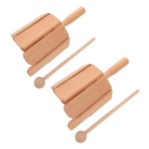 UPKOCH 2 Stück Teiliges Orff Instrument Holz Schlaginstrument mit Schlägel für Montessori Percussion zur Frühkindlichen Musikförderung und Rhythmusentwicklung UPKOCH 2 Stück Teiliges Orff Instrument Holz Schlaginstrument mit Schlägel für Montessori Percussion zur Frühkindlichen Musikförderung und Rhythmusentwicklung von UPKOCH