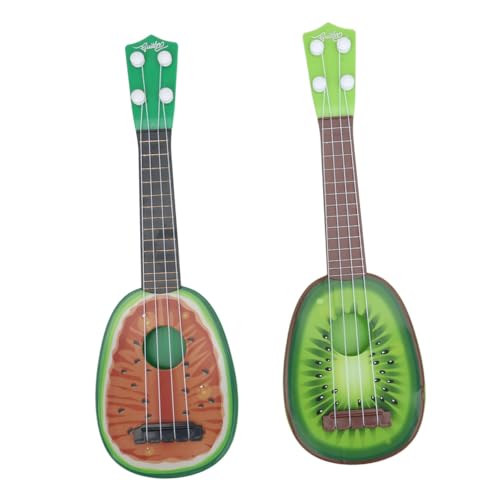 UPKOCH 2 Stück kinderinstrumente musikinstrumente Fruchtform Ukulele Musikalisches Lernspielzeug Fruchtform Gitarre Obst Gitarre Gitarrenspielzeug Mini-Obstinstrumente von UPKOCH