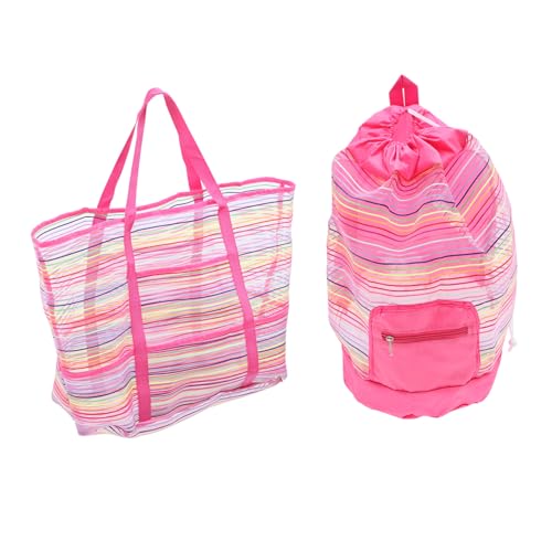 UPKOCH 2 Stücke Mesh Beach Taschen Muschel Mesh Taschen Atmungsaktiv Badezimmer Taschen Für Kinder von UPKOCH