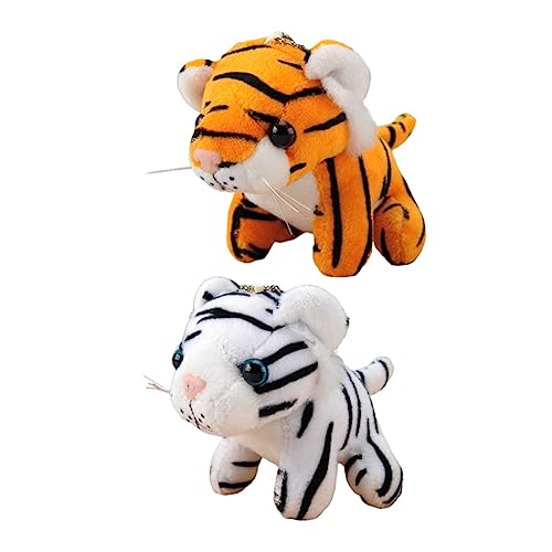 UPKOCH 2 Stücke Tiger Form Tasche Anhänger Plüsch Hängende Ornamente Reizende Puppe Anhänger von UPKOCH