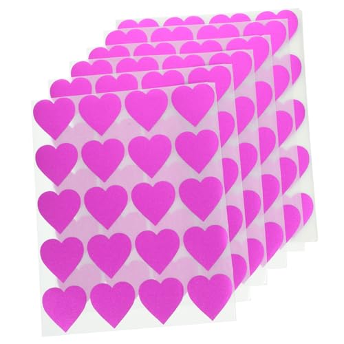 UPKOCH 20 Blatt Valentinstag Liebesaufkleber Scrapbook Aufkleber Nagelaufkleber Hochzeitsaufkleber Etiketten Herzform Etiketten Versiegelungsaufkleber Hochzeitsaufkleber Kleine von UPKOCH