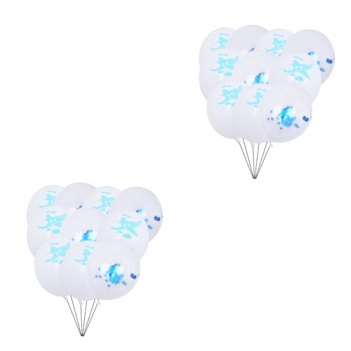 UPKOCH 20 Stück 12 Konfetti-Ballon konfettiballone babyshowerparty balons party sachen party supplies wasserballon gasballon Partyballons Latexballons Ballons dekor Cartoon-Ballons von UPKOCH