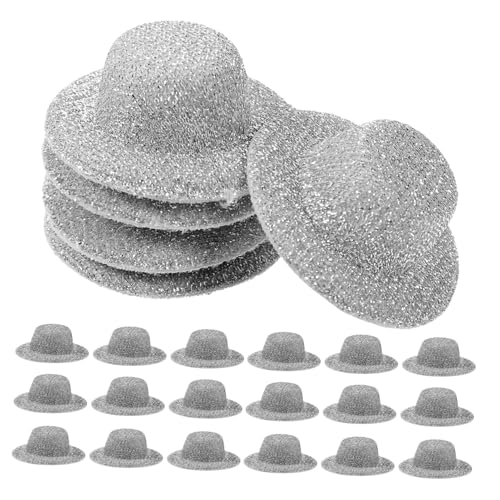 UPKOCH 20 Stück Teiliges Mini Jazz Hüte Silber Miniatur Puppenhüte für DIY Basteln Partydekoration und Puppenhaus Stilvolle Robuste Mini Hüte mit Feiner Verarbeitung und Glänzendem Finish UPKOCH 20 Stück Teiliges Mini Jazz Hüte Silber Miniatur Puppenhüte für DIY Basteln Partydekoration und Puppenhaus Stilvolle Robuste Mini Hüte mit Feiner Verarbeitung und Glänzendem Finish von UPKOCH