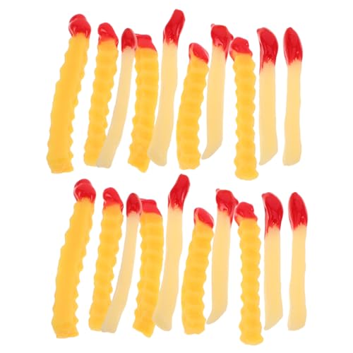 UPKOCH 20 Stück Teiliges Realistische Fake French Fries Lebensechte Simulation von Pommes Frites mit Ketchup Optik Leichtes Dekorationsmodell für Restaurant Party und Fotografie UPKOCH 20 Stück Teiliges Realistische Fake French Fries Lebensechte Simulation von Pommes Frites mit Ketchup Optik Leichtes Dekorationsmodell für Restaurant Party und Fotografie von UPKOCH