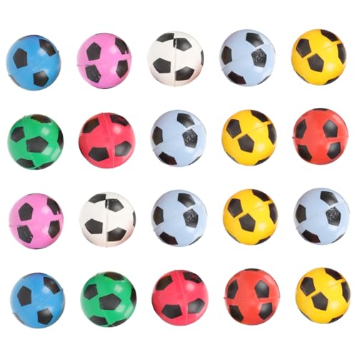 UPKOCH 20St Flummi Mini-Hüpfbälle kleine Hüpfbälle Fußball aus Schaumstoff große Fußbälle Mini-Fußball stringy balls gummiball Osterhüpfbälle große Hüpfbälle Synthesekautschuk von UPKOCH