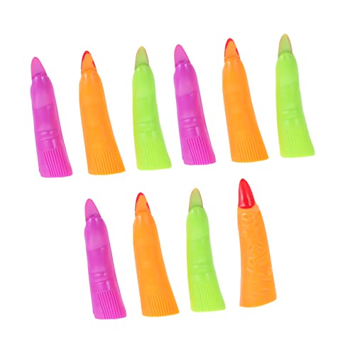 UPKOCH 20St Gefälschte Nagel- Überraschung Hexenfinger zum Vorlesen für Party Nägel drücken Halloween nägel Halloween Nails Streichspielzeug falsche Fingernägel PVC von UPKOCH