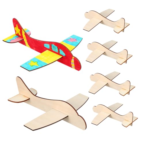 UPKOCH 20St Leere Holzflugzeuge Mini- Flugzeug malen Flugzeugmodellbausätze bastelkasten handystativ Werkzeug Puzzlematte Geburtstagsgeschenk für Montageprojekt für von UPKOCH