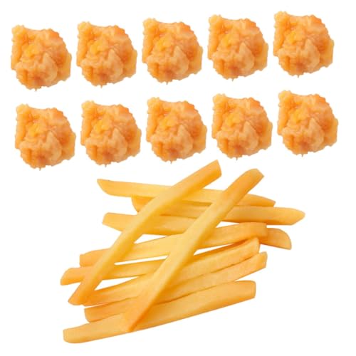 UPKOCH 20St Snack-Modell braten Spielzeugnahrung Pommes frittes küche Dekoration mutfak aksesuarları für Geburtstagsfeiern Stellen Sie Sich vor, zu PVC von UPKOCH