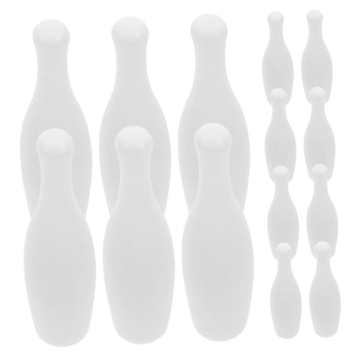 UPKOCH 20st Bowlingkugel Spielzeug Ersatz-Bowling-pin Tischspiel-bowlingkugeln Miniatur-bowlingkugel Tischbowlingkugeln Mini-sportbälle Tisch-bowlingspiel Kleiner Weiß Die Hüften von UPKOCH