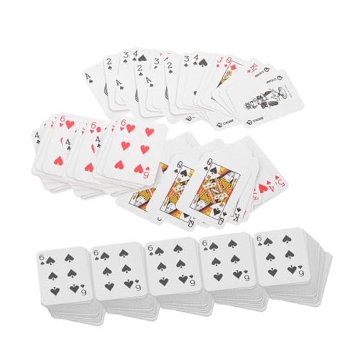 UPKOCH Miniatur-Spielkarten 24 Sets Pokerdeck Winzige Reise-Spielkarten Für Partyspiele Im Innenbereich Kompakte Größe von UPKOCH