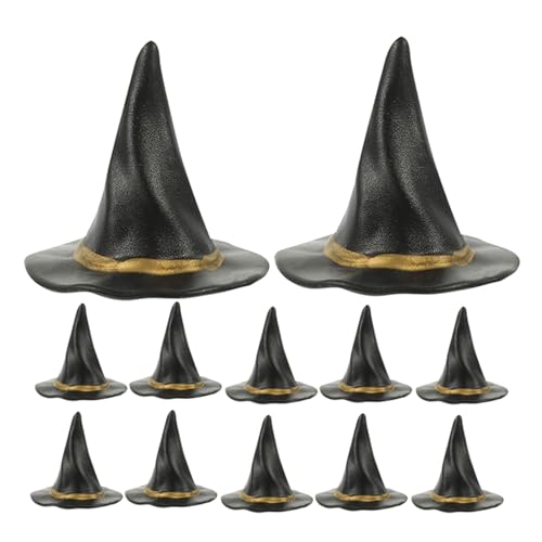 UPKOCH 24 Stück Mini Hexenhüte Schwarz für Halloween DIY Basteln Flaschenhüte Puppenhaus Deko Miniatur Figuren Zubehör für Party Tischdekoration UPKOCH 24 Stück Mini Hexenhüte Schwarz für Halloween DIY Basteln Flaschenhüte Puppenhaus Deko Miniatur Figuren Zubehör für Party Tischdekoration von UPKOCH