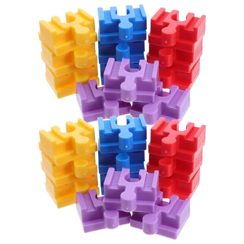 UPKOCH 24-teiliges Baustein-Verbindungsstück: Kunststoff-Bahnschienen-Verbindungsstücke für Bausteine – Kompatibel mit Spielzeugeisenbahn-Sets für Kleinkinder – Zubehör für UPKOCH 24-teiliges Baustein-Verbindungsstück: Kunststoff-Bahnschienen-Verbindungsstücke für Bausteine – Kompatibel mit Spielzeugeisenbahn-Sets für Kleinkinder – Zubehör für von UPKOCH