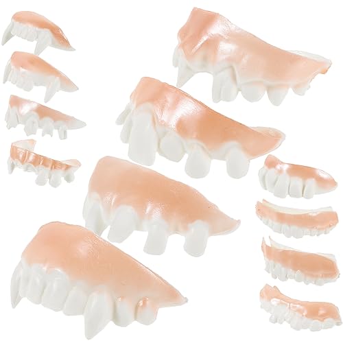 UPKOCH 24st Halloween-zahnersatz Komplettes Halloweenkostüm Falsche Für Kostüm Zähne Zombie Hässliche Falsche Zähne Künstliche Zähne Requisite Vampir-Make-up Maske PVC von UPKOCH