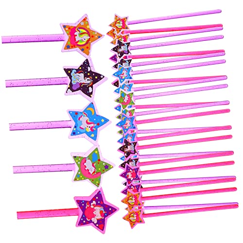 UPKOCH 25pcs Fee Zauberstäbe für Kinder Einzigartige Sterne Form Kunststoff Sticks Party Spielzeug von UPKOCH