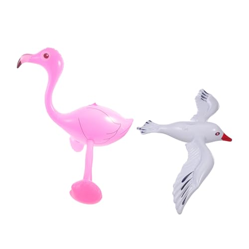 UPKOCH 2St Ballon Aufblasbares Vogeldekor Aufblasbare Stranddekoration aufblasbare Möwen Wasserspielzeug Poolspielzeug Aufblasbares Flamingo-Spielzeug aufblasbares Vogelspielzeug Gummi von UPKOCH