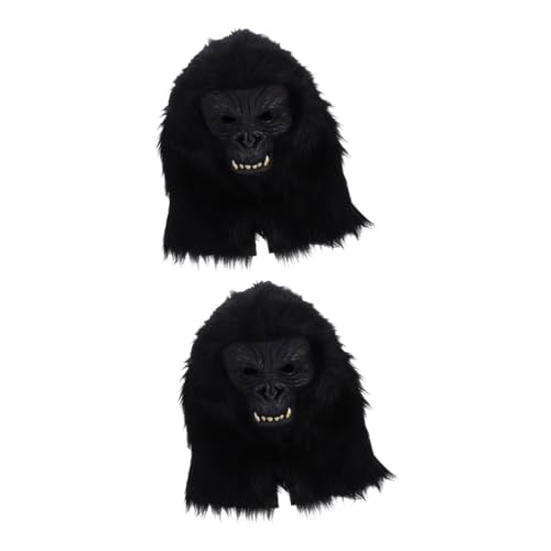 UPKOCH 2St Orang-Utan-Maske Gorilla-Maske Vampirmaske als Kopfbedeckung Affenkostüm Maske Affenmaske Tierkopfmaske grusel maske gruselige maske Maskerade-Party-Maske Kostümzubehör von UPKOCH