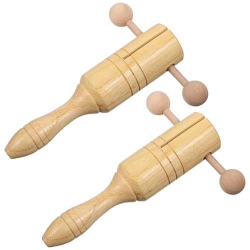 UPKOCH 2St Orff-Glockenspiel kinderinstrumente musikinstrumente Handrassel handglocke Handklangspielzeug Musikspielzeug Frühpädagogisches Glocke zum Händeschütteln Buche von UPKOCH