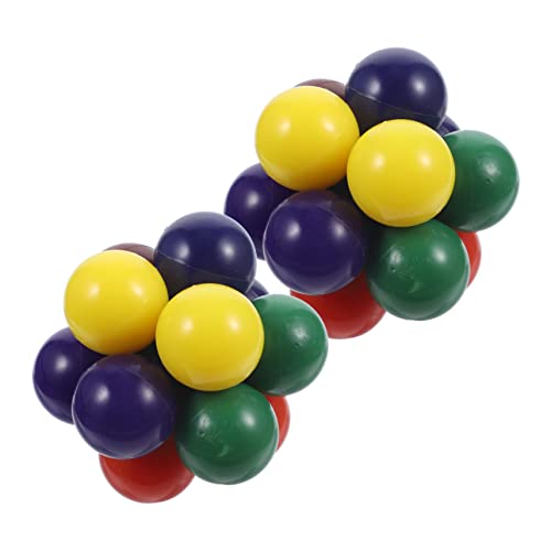 UPKOCH 2St Perlen Kinderspielzeug erweiterbarer Ball Stem-Wissenschafts-Kit sensorisches Ballspielzeug Spielzeuge Gastgeschenke sensorisches Spielzeug Stressabbauer Puzzle Baby Plastik von UPKOCH